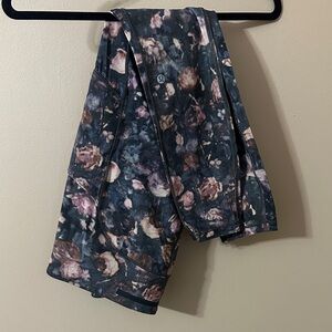 lululemon athletica Floral Leggings  - Black and Pink